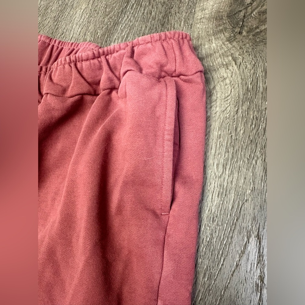 PACT 2XL Joggers 100% Organic Cotton Pink Mauve Downtown Sweatpants 27” Inseam - Picture 5 of 10